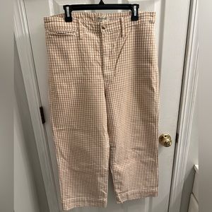 Madewell Slim Emmett Wide Leg Cropped pants